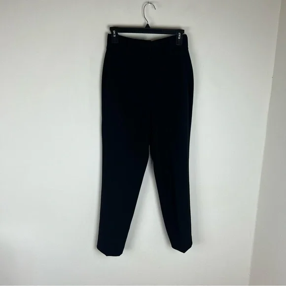 Aritzia Babaton Black Creased High Rise Trousers Pants Size 2 - Picture 5 of 9